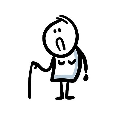 EPS 해외이미지 인물캐릭터 일러스트 지팡이 한명 사람 낙서 심플 해외202309 해외일러스트 일러캐릭터 캐릭터 1 파일형식 벡터