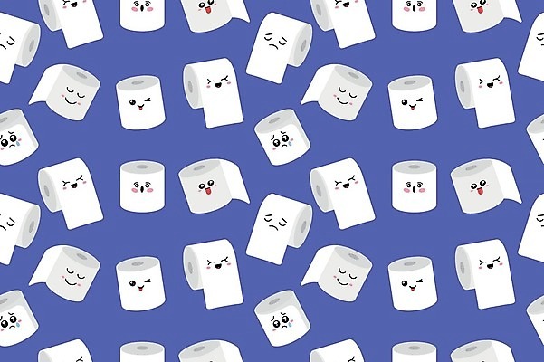 EPS 해외이미지 백그라운드 패턴 일러스트 표정 사람없음 두루마리화장지 해외202309 해외일러스트 무늬 화장지 파일형식 벡터