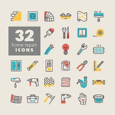 EPS 해외이미지 장갑 일러스트 전구 창문 벽지 벽돌 고글 줄자 자 사람없음 인테리어 연필 문 페인트 다양 전선 스패너 붓 색칠 콘센트 망치 난로 공구함 오브젝트 시멘트 스위치 페인트롤러 못박기 베이지색 뺀지 수평계 엘리먼트 열선 커터칼 셀프인테리어 해외202309 해외일러스트 컬러칩 디자인 잡화 컬러 다수 문구용품 학용품 필기구 사무용품 공구 난방기 파일형식 벡터