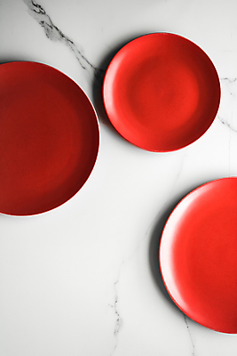 포토 JPG 해외이미지 그릇 사람없음 빨간색 화려 플랫 오브젝트 대리석 해외202309 해외포토 식기 컬러 컨셉 재료 파일형식