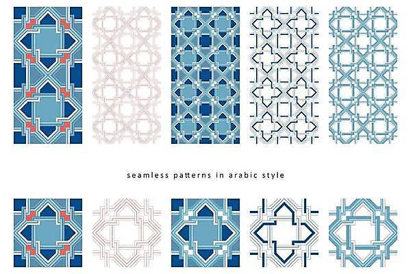 EPS 해외이미지 모양 전통 디자인 컬러 패턴 일러스트 벽지 추상 미술 동양인 장식 파란색 컬러풀 화려 이슬람교 타일 질감 모자이크 기하학 동쪽 대칭 라마단 아라베스크 아랍어 엘리먼트 전국 튀르키예 해외202309 해외일러스트 아시아 종교 컨셉 무늬 문화예술 인종 방향 파일형식 벡터