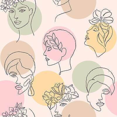EPS 해외이미지 식물 1 디자인 여자 꽃 얼굴 선 백그라운드 패턴 일러스트 자연 벽지 표면 미술 사람 성인 그래픽 뷰티 머리 유행 덮개 흰색 직물 원형 인쇄 심볼 입술 그림 질감 기하학 엘리먼트 스타일 벡터 반복 미니멀리스트 미니멀 해외202309 해외일러스트 도형 컬러 무늬 문화예술 신체부위 뚜껑 생태계 파일형식