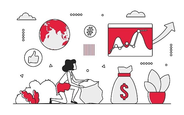 EPS 해외이미지 공공시설 돈 일러스트 비즈니스 성공 그래프 화살 금융 경제 세계 글로벌 세일 달러 동전 자료 성장 도시 업무 네트워크 발표 시장 계획 주식 위험 대표 예측 투자 이익 수익 가치 자원 해결 진행 개발 경영 고용 수입 업그레이드 접근 해외202309 해외일러스트 컨셉 구직 작업 재산 시설 채용 파일형식 벡터