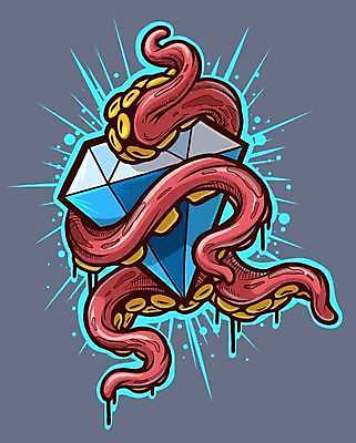 EPS 해외이미지 모양 동물 디자인 스포츠 컬러 백그라운드 컨셉 셔츠 일러스트 자연 미술 그래픽 세로 물 파란색 컬러풀 라벨 검은색 수중 수영 흰색 잠수부 인쇄 크리스탈 만화 다이빙 다이아몬드 문어 마름모 촉수 강렬 벡터 해외202309 해외일러스트 자연요소 도형 상의 문화예술 연체동물 프레임 수중동물 수상스포츠 전문직 광석 보석 생태계 수중스포츠 파일형식