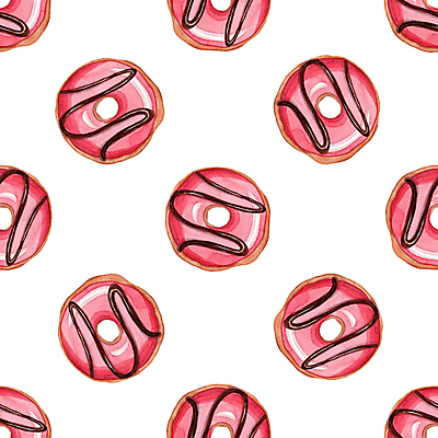 JPG 해외이미지 패턴 일러스트 사람없음 도넛 손그림 해외202309 해외일러스트 무늬 디저트 파일형식