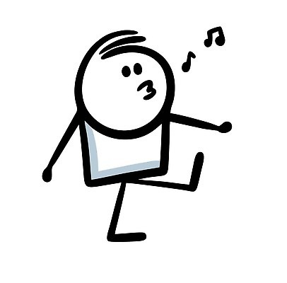 EPS 해외이미지 인물캐릭터 일러스트 한명 사람 걷기 낙서 심플 휘파람 해외202309 해외일러스트 일러캐릭터 캐릭터 1 모션 파일형식 벡터