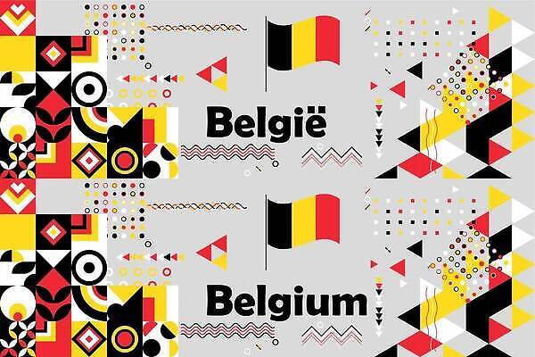 EPS 해외이미지 템플릿 디자인 배너 유럽 포스터 문화 컬러 여행 백그라운드 컨셉 패턴 일러스트 비즈니스 추상 휴가 그래픽 빨간색 파란색 뷰티 노란색 우주 페인트 자유 축하 깃발 붓 심볼 사인 벨기에 애국심 독립 엘리먼트 전국 정부 정치 폴리곤 벡터 해외202309 해외일러스트 나라 무늬 서유럽 파일형식