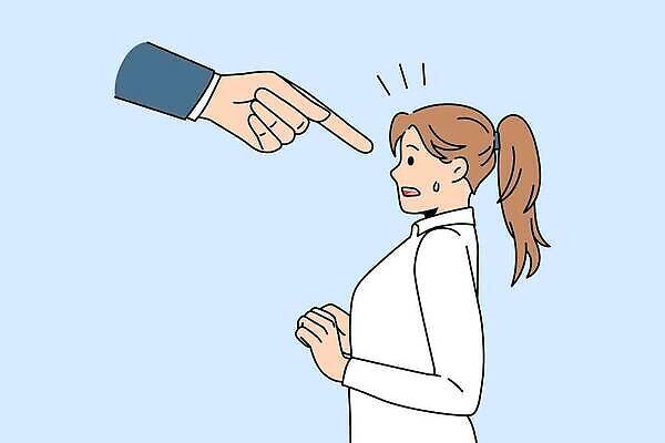 EPS 해외이미지 손 여자 일러스트 한명 성인 신체부위 놀람 가리킴 비즈니스우먼 당황 삿대질 성인여자한명만 해외202309 해외일러스트 1 감정 비즈니스 표정 사람 손짓 직장인 여자한명만 성인여자만 파일형식 벡터