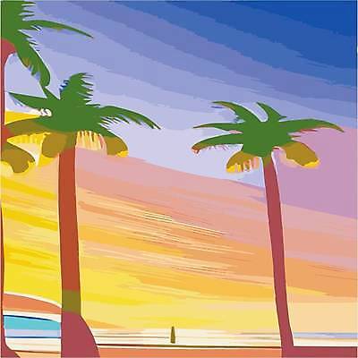 EPS 해외이미지 일러스트 하늘 해변 사람없음 야자수 노을 해외202309 해외일러스트 자연요소 나무 바다 파일형식 벡터