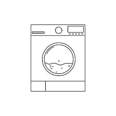 EPS 해외이미지 편집 직업 드레스 옷 셔츠 가사 일러스트 가정 주택 내부 그래픽 픽토그램 기계 방 흰색 액체 빨래 인쇄 서비스 싱글 회전 심플 전자 윤곽 고립 자동 타격 벡터 해외202309 해외일러스트 컬러 상의 모션 건물 파일형식