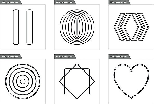 EPS 해외이미지 디자인 화살표 일러스트 추상 사람없음 그래픽 세트 검은색 하트 원형 라인아트 기하학 해외202309 해외일러스트 모양 도형 선 컬러 무늬 파일형식 벡터