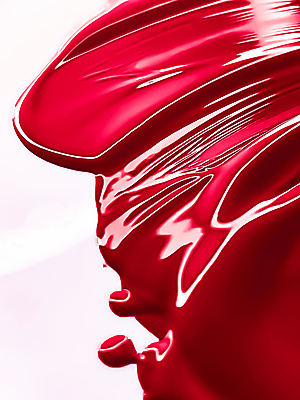 포토 JPG 해외이미지 백그라운드 사람없음 빨간색 페인트 화장품 화려 액체 고급 크림 질감 바르기 광택 아크릴 해외202309 해외포토 컬러 컨셉 모션 재질 뷰티 파일형식