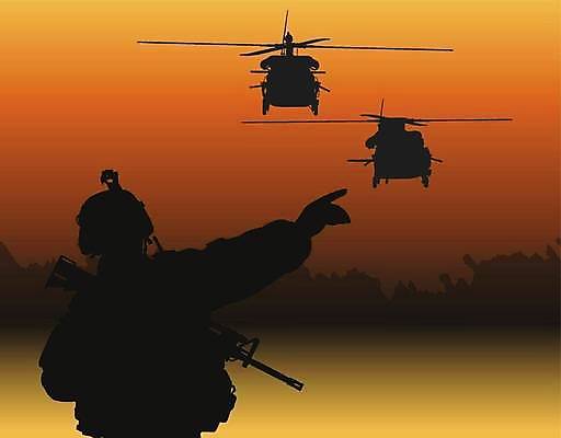 EPS 해외이미지 무기 일러스트 군대 서기 성인 가로 황혼 일몰 용기 헬리콥터 위협 서비스 군용 전쟁 보안 감시 육군 애국심 성인만 해외202309 해외일러스트 그릇 모션 비행기 안전 사람 노을 파일형식 벡터