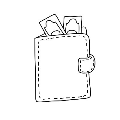 EPS 해외이미지 디자인 선 돈 일러스트 비즈니스 그래픽 금융 세일 달러 검은색 흰색 절약 지갑 재산 낙서 구매 가죽 만화 스케치 가득함 고객 사인 그림 땀 심플 이익 수익 소매 기부 월급 대출 예산 벡터 해외202309 해외일러스트 컬러 컨셉 미술 경제 쇼핑 파일형식