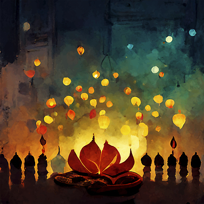 포토 JPG 해외이미지 전통 배너 행복 포스터 백그라운드 사람없음 빛 축제 램프 축하 인사 신용카드 인도인 소원 등잔 힌두교 해외202309 해외포토 외국인 감정 종교 컨셉 조명 동양인 금융 예절 파일형식