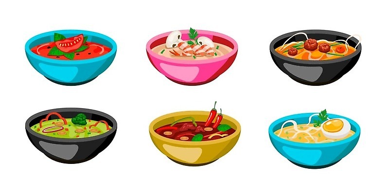 EPS 해외이미지 접시 백그라운드 다이어트 토마토 채소 일러스트 재료 양파 건강 육류 어류 요리 빨간색 초록색 세트 주방 식당 식사 저녁식사 치킨 버섯 신선 뜨거움 사발 맛 수프 만화 수집 먹기 심볼 크림 향신료 메뉴 국수 완두콩 카레 점심식사 고립 식욕 영양분 채식주의자 강황 벡터 해외202309 해외일러스트 식기 음식 컬러 컨셉 식재료 모션 콩 상점 수중동물 면류 사기그릇 채식 닭고기요리 향미료 파일형식 동물 그릇 곡류 양념