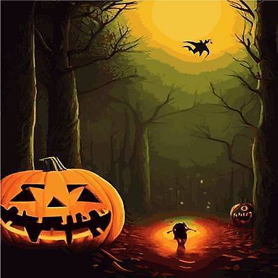 EPS 해외이미지 나무 일러스트 호박 사람없음 어둠 할로윈 야간 잭오랜턴 해외202309 해외일러스트 자연요소 식물 채소 파일형식 벡터