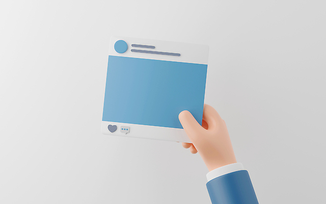 JPG 해외이미지 손 일러스트 모바일 들기 신체부위 3D 흰배경 게시물 소셜네트워크 비어있는 해외202309 해외일러스트 백그라운드 모션 사람 흰색 디지털합성 파일형식