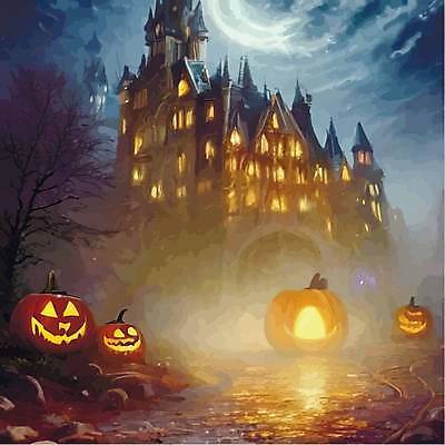 EPS 해외이미지 일러스트 호박 주택 사람없음 어둠 할로윈 야간 잭오랜턴 해외202309 해외일러스트 자연요소 채소 건물 파일형식 벡터