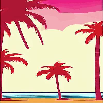 EPS 해외이미지 실루엣 일러스트 하늘 사람없음 야자수 노을 해외202309 해외일러스트 자연요소 나무 촬영기법 파일형식 벡터