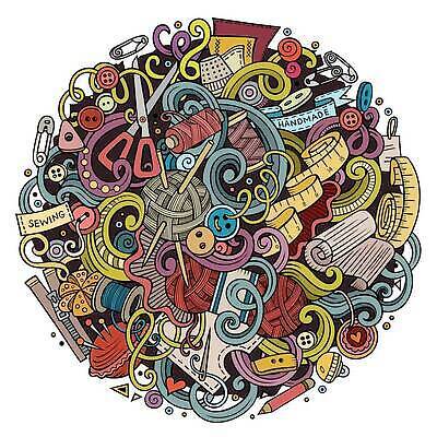 EPS 해외이미지 디자인 옷 산업 일러스트 장신구 추상 창조 취미 장식 유행 라벨 장비 도구 뜨개질 작업실 실 낙서 바느질 만화 라인아트 오브젝트 땀 테이프 손그림 실타래 자수 수공예 재단 구성 디테일 해외202309 해외일러스트 선 무늬 문구용품 프레임 공예 파일형식 벡터