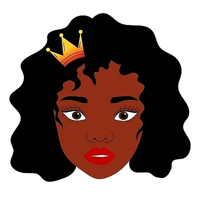 EPS 해외이미지 모델 캐릭터 헤어스타일 여자 얼굴 흑인 일러스트 왕관 갈색머리 사람 성인 청춘 뷰티 머리 검은색 만화 심볼 입술 엽서 여왕 아바타 벡터 해외202309 해외일러스트 일러캐릭터 서양인 컬러 컨셉 신체부위 편지 파일형식