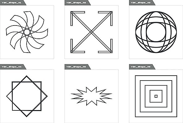 EPS 해외이미지 디자인 화살표 일러스트 추상 나선형 사람없음 그래픽 세트 사각형 검은색 원형 라인아트 기하학 해외202309 해외일러스트 도형 선 컬러 무늬 파일형식 벡터