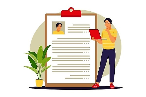 EPS 해외이미지 직업 디자인 컬러 백그라운드 컨셉 일러스트 회사 비즈니스 추상 사람 그래픽 파란색 웹 공연 업무 비즈니스맨 플랫 어플리케이션 만화 종업원 직원 시작 면접 서식 문서 평가 이력서 자원 경영 고용 리뷰 설문지 지원 채용 후보 해외202309 해외일러스트 남자 무늬 인터넷 이벤트 구직 작업 직장인 파일형식 벡터