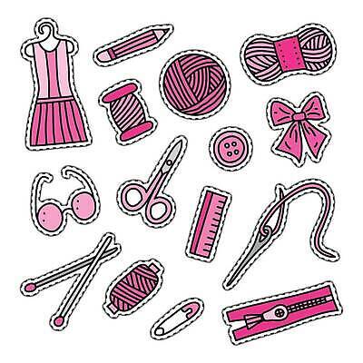 EPS 해외이미지 손 디자인 드레스 안경 분홍색 컬러 스티커 일러스트 부분 공 줄자 자 취미 연필 유행 흰색 공구 바늘 뜨개질 작업실 실 낙서 바느질 천 구슬 심볼 활 땀 배지 손그림 실타래 자수 지퍼 재단 양모 고립 벡터 해외202309 해외일러스트 잡화 옷 문구용품 학용품 신체부위 필기구 도구 직물 파일형식