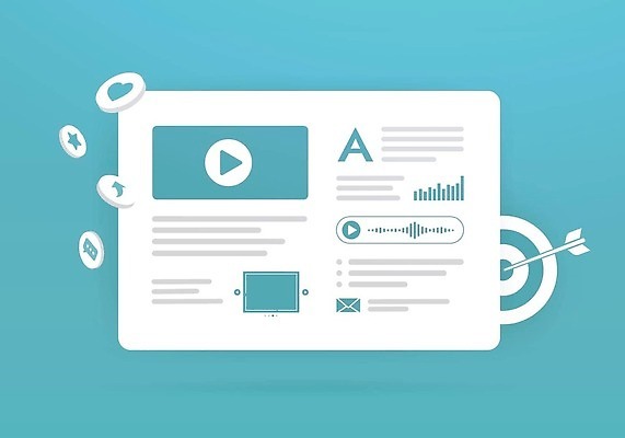 EPS 해외이미지 일러스트 비즈니스 인포그래픽 목표 계획 멀티미디어 전자상거래 마케팅 소셜 벡터 인터랙티브 해외202309 해외일러스트 컨셉 파일형식