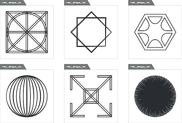 EPS 해외이미지 디자인 화살표 일러스트 추상 사람없음 그래픽 세트 사각형 검은색 원형 라인아트 육각형 기하학 해외202309 해외일러스트 도형 선 컬러 무늬 파일형식 벡터