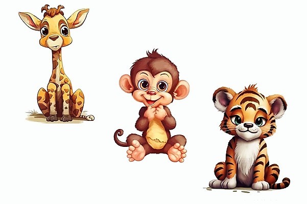 EPS 해외이미지 동물 캐릭터 모자 디자인 행복 잎 일러스트 아프리카 수채화 미술 장식 세트 원숭이 아기 인사 신용카드 그룹 사자 만화 기린 사파리 손그림 삼림지대 벡터 해외202309 해외일러스트 일러캐릭터 식물 잡화 감정 나라 포유류 문화예술 사람 금융 예절 숲 파일형식