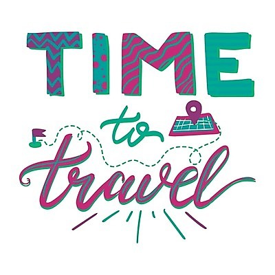 EPS 해외이미지 손글씨 디자인 영어 여행 일러스트 캘리그라피 타이포그라피 사람없음 보라색 청록색 위치 레터링 해외202309 해외일러스트 문자 컬러 파일형식 벡터