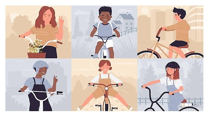 EPS 해외이미지 캐릭터 공원 행복 도로 어린이 스포츠 포즈 백그라운드 일러스트 자연 건강 안전 사람 소년 야외 세트 운동 자전거 검은색 경쟁 도시 그룹 플랫 승차 헬멧 만화 속도 순환 사이클링 라이더 벡터 해외202309 해외일러스트 일러캐릭터 공공시설 남자 감정 길 컬러 컨셉 교통시설 모션 바이크 보호장비 육상스포츠 생태계 파일형식