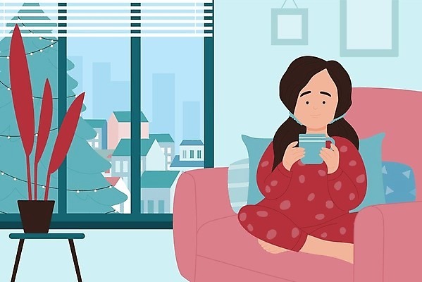 EPS 해외이미지 전신 라이프스타일 여자 화분 어린이 쿠션 겨울 일러스트 창문 탁자 한명 들기 앉기 건물 컵 소파 크리스마스트리 소녀한명만 해외202309 해외일러스트 1 식기 건축물 계절 가구 크리스마스 의자 모션 사람 생활 여자한명만 소녀만 파일형식 벡터