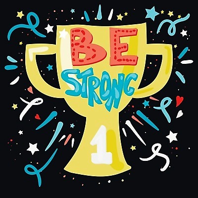 EPS 해외이미지 디자인 영어 일러스트 캘리그라피 타이포그라피 사람없음 힘 우승 트로피 레터링 해외202309 해외일러스트 문자 최고 상_우승 파일형식 벡터