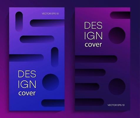 EPS 해외이미지 디자인 배너 일러스트 사람없음 그래픽 세트 보라색 원형 심플 기하학 해외202309 해외일러스트 도형 컬러 무늬 파일형식 벡터