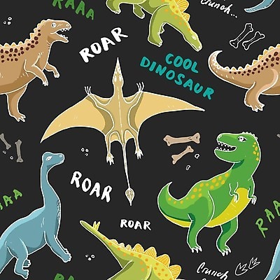 EPS 해외이미지 백그라운드 패턴 일러스트 사람없음 공룡 해외202309 해외일러스트 무늬 파충류 파일형식 벡터