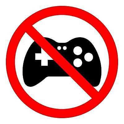 EPS 해외이미지 일러스트 경고 사람없음 픽토그램 금지 게임 심볼 조이스틱 해외202309 해외일러스트 놀이 게임기 파일형식 벡터