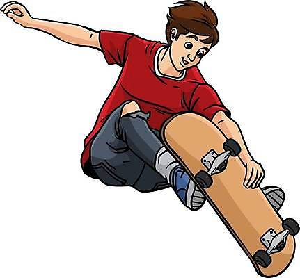 EPS 해외이미지 클립아트 디자인 어린이 스포츠 컬러 포즈 일러스트 거리 미술 그래픽 컬러풀 도시 스케이트보드 낙서 만화 그림 손그림 걸음마 요령 해외202309 해외일러스트 모션 문화예술 사람 보드_스포츠 파일형식 벡터