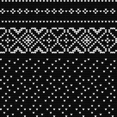 EPS 해외이미지 디자인 패턴 일러스트 사람없음 검은색 뜨개질 해외202309 해외일러스트 컬러 무늬 취미 파일형식 벡터