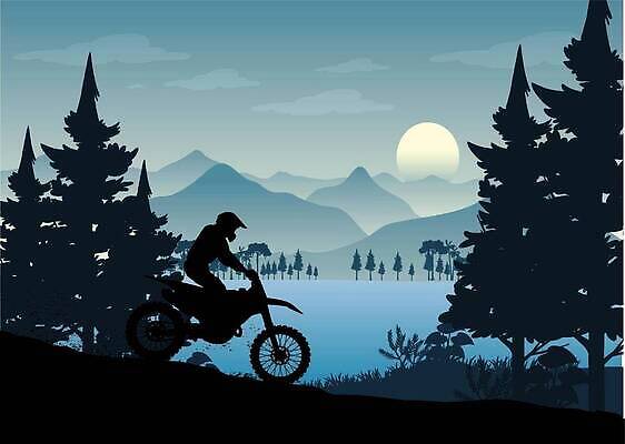 EPS 해외이미지 실루엣 스포츠 십자가 일러스트 자연 산 야외 빛 자전거 점프 사막 오토바이 바퀴 승차 숲 헬멧 위험 속도 먼지 엔진 정비공 라이더 바이크레이서 선로 해외202309 해외일러스트 컨셉 모션 촬영기법 바이크 기술자 보호장비 생태계 파일형식 벡터