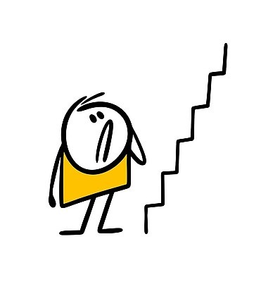 EPS 해외이미지 인물캐릭터 일러스트 한명 사람 계단 낙서 심플 해외202309 해외일러스트 일러캐릭터 캐릭터 1 파일형식 벡터