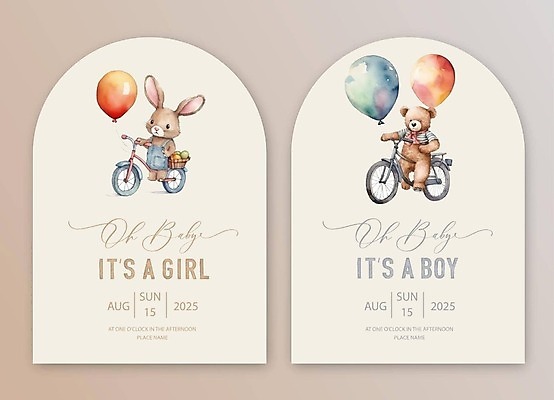 EPS 해외이미지 행복 일러스트 캘리그라피 붓터치 사랑 사람없음 파티 자전거 곰인형 축하 토끼 엽서 번짐 초대 풍선 성별 베이비샤워 해외202309 해외일러스트 감정 인형 컨셉 포유류 이벤트 반려동물 바이크 편지 파일형식 벡터 효과