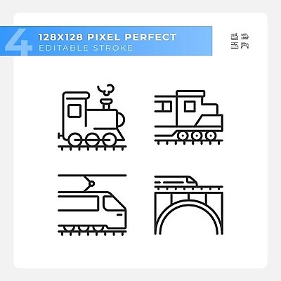 EPS 해외이미지 클립아트 편집 디자인 공공시설 산업 선 여행 컨셉 스티커 일러스트 미술 세트 픽토그램 웹 기계 기찻길 기차 표현 플랫 수집 심볼 속도 그림 심플 윤곽 팩 엔진 물류 디젤 선로 얇은 타격 항목 벡터 해외202309 해외일러스트 육상교통 인터넷 모션 문화예술 대중교통 화장품 시설 파일형식