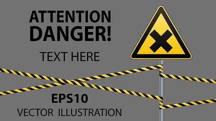 EPS 해외이미지 배너 산업 리본 조각 포즈 일러스트 건강 경고 경비 안전 울타리 금속 금지 정보 액체 떨어짐 위험 중개인 심볼 흔적 사인 신호 보안 봉 규칙 조심 알레르기 경보 엘리먼트 주목 화학약품 벡터 현실 해외202309 해외일러스트 직업 컨셉 재질 담장 화학 보호 질병 물질 파일형식