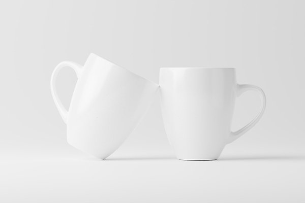 포토 JPG 해외이미지 사람없음 3D 머그컵 흰색 오브젝트 목업 해외202309 해외포토 컬러 컵 디지털합성 파일형식