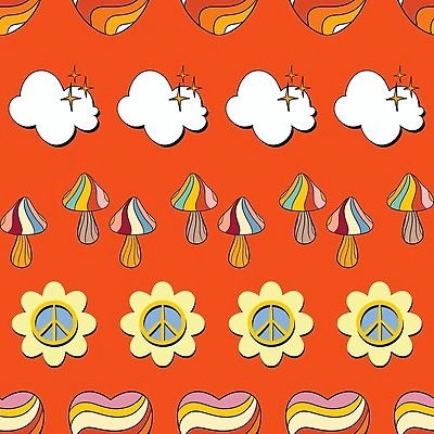 EPS 해외이미지 구름 디자인 꽃 행복 백그라운드 꽃무늬 패턴 오렌지 일러스트 표면 추상 사랑 미술 그래픽 컬러풀 유행 평화 보라색 버섯 수확 직물 60대 인쇄 천 심볼 복고 펑키 70대 히피 스타일 벡터 반복 해외202309 해외일러스트 자연요소 식물 노년 감정 컬러 컨셉 무늬 농업 과일 문화예술 파일형식