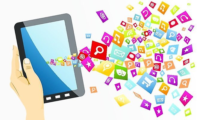 EPS 해외이미지 손 일러스트 모바일 들기 신체부위 태블릿 어플리케이션 온라인 소셜미디어 해외202004 해외일러스트 모션 사람 전자제품 스마트기기 파일형식 벡터