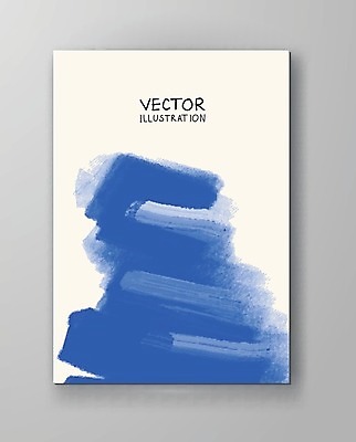 EPS 해외이미지 템플릿 디자인 배너 포스터 종이 백그라운드 일러스트 벽지 수채화 미술 사람없음 그래픽 장식 파란색 페인트 얼룩 그림 캔버스 페이지 엘리먼트 해외202004 해외일러스트 컬러 문화예술 파일형식 벡터